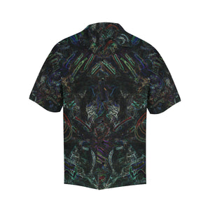 Graffiti Abstract Glowing Hawaiian Shirt (Model T58)