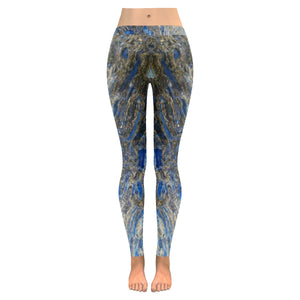 Marbled Abstract Negative Low Rise Leggings (Invisible Stitch) (Model L05)