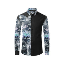 Load image into Gallery viewer, Painted Skulls Negative Men&#39;s All Over Print Casual Dress Shirt (Model T61)