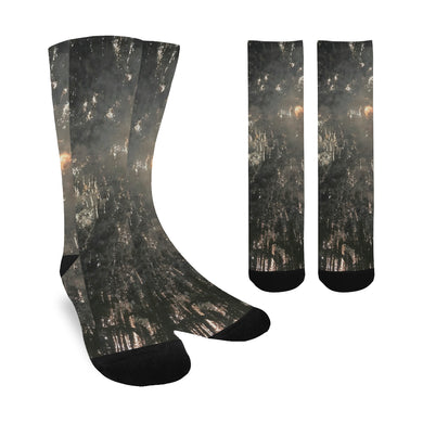 Fireworks Black Trouser Socks (For Men)