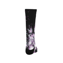 Load image into Gallery viewer, Fireworks Flowers Purple Trouser Socks (For Men)