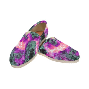 Molten Flames Magenta Unisex Classic Canvas Slip-On (Model 1206)