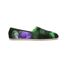 Load image into Gallery viewer, Jellyfish Green and Purple Unisex Classic Canvas Slip-On (Model 1206)