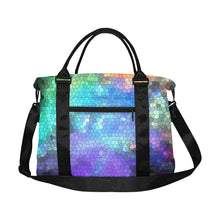 Load image into Gallery viewer, Splash of Color Reverse Mosaic Large Capacity Duffle Bag (Model 1715)