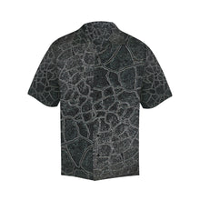 Load image into Gallery viewer, Crackle Black Hawaiian Shirt (Model T58)