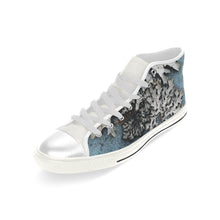 Load image into Gallery viewer, Moss Blue Men’s Classic High Top Canvas Shoes (Model 017)