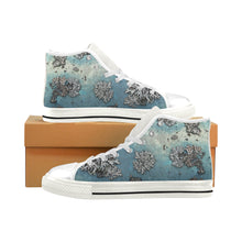 Load image into Gallery viewer, Patches of Moss Men’s Classic High Top Canvas Shoes (Model 017)