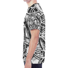 Load image into Gallery viewer, Stained Glass Black and White Outline New All Over Print T-shirt for Men (Model T45)