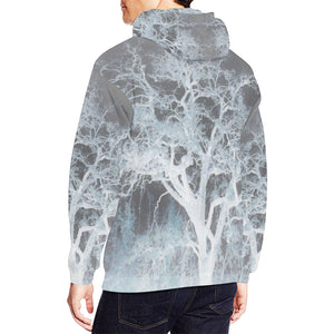 Spooky Tree Negative All Over Print Hoodie for Men/Large Size (USA Size) (Model H13)