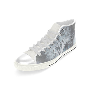 Spooky Tree Negative Men’s Classic High Top Canvas Shoes (Model 017)