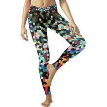 Load image into Gallery viewer, Holiday Paisley Mosaic Low Rise Leggings (Invisible Stitch) (Model L05)