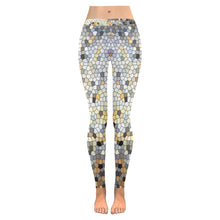 Load image into Gallery viewer, Marbled Abstract Mosaic Low Rise Leggings (Invisible Stitch) (Model L05)