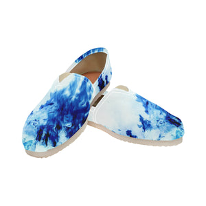 Feathery Flames Negative Unisex Classic Canvas Slip-On (Model 1206)