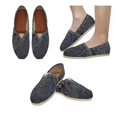 I Spy Paisley Glowing Unisex Classic Canvas Slip-On (Model 1206)