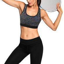 Load image into Gallery viewer, I Spy Paisley Glowing Women&#39;s All Over Print Sports Bra (Model T52)