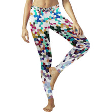 Load image into Gallery viewer, Holiday Paisley Reverse Mosaic Low Rise Leggings (Invisible Stitch) (Model L05)