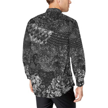 Load image into Gallery viewer, Dark Paisley Black and white Men&#39;s All Over Print Casual Dress Shirt (Model T61)