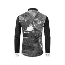 Load image into Gallery viewer, Iced Black and White Men&#39;s All Over Print Casual Dress Shirt (Model T61)