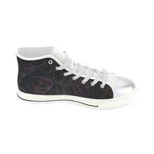 Load image into Gallery viewer, Rose Bouquet Glowing Women&#39;s Classic High Top Canvas Shoes (Model 017)