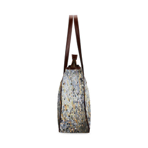 Marbled Abstract Mosaic Classic Tote Bag (Model 1644)