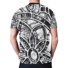 Load image into Gallery viewer, Stained Glass Black and White Outline New All Over Print T-shirt for Men (Model T45)