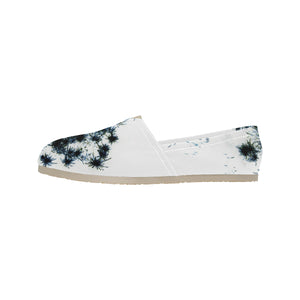 Fireworks Flowers Negative Unisex Classic Canvas Slip-On (Model 1206)