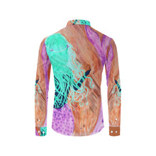 Load image into Gallery viewer, Mermaid MMZ Pink Men&#39;s All Over Print Casual Dress Shirt (Model T61)