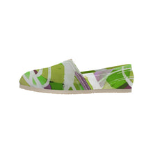 Load image into Gallery viewer, Abstract Circles Green Unisex Classic Canvas Slip-On (Model 1206)