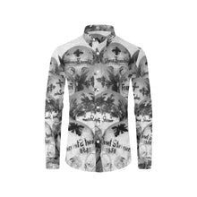 Load image into Gallery viewer, Painted Skulls Black and White Men&#39;s All Over Print Casual Dress Shirt (Model T61)