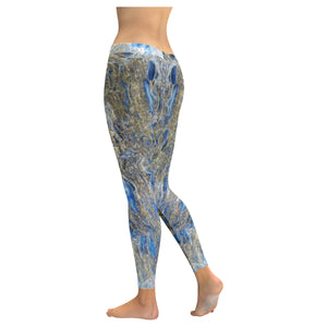 Marbled Abstract Negative Low Rise Leggings (Invisible Stitch) (Model L05)