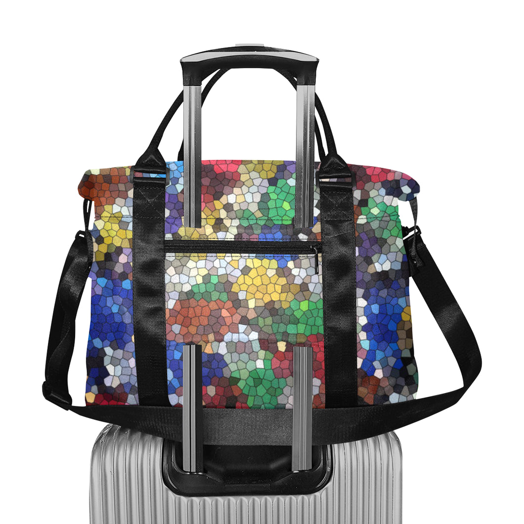 Oil Paints Mosaic Large Capacity Duffle Bag (Model 1715)