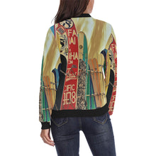 Load image into Gallery viewer, Surfboards All Over Print Bomber Jacket for Women (Model H36)