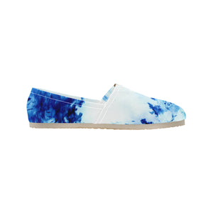 Feathery Flames Negative Unisex Classic Canvas Slip-On (Model 1206)