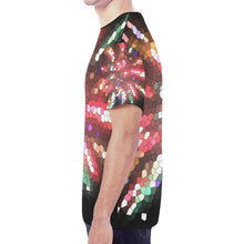 Load image into Gallery viewer, Fireworks Burst Mosaic New All Over Print T-shirt for Men (Model T45)