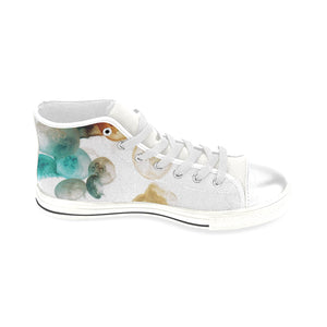 Jellyfish Negative Men’s Classic High Top Canvas Shoes (Model 017)