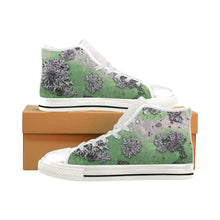 Load image into Gallery viewer, Patches of Moss Green Men’s Classic High Top Canvas Shoes (Model 017)