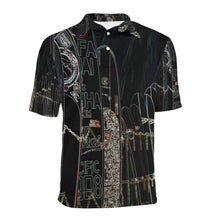 Load image into Gallery viewer, Surfboards Glowing Men&#39;s All Over Print Polo Shirt (Model T55)