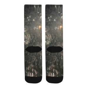 Fireworks Black Trouser Socks (For Men)