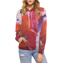 Load image into Gallery viewer, Abstract Circles All Over Print Hoodie for Women (USA Size) (Model H13)