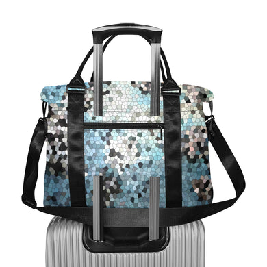 Patches of Moss Mosaic Large Capacity Duffle Bag (Model 1715)