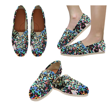 Holiday Paisley Mosaic Unisex Classic Canvas Slip-On (Model 1206)