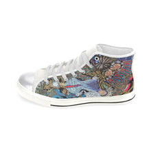 Load image into Gallery viewer, Pleasantly Paisley Women&#39;s Classic High Top Canvas Shoes (Model 017)