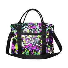 Load image into Gallery viewer, Holiday Paisley Purple Mosaic Large Capacity Duffle Bag (Model 1715)