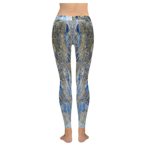 Marbled Abstract Negative Low Rise Leggings (Invisible Stitch) (Model L05)