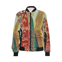 Load image into Gallery viewer, Surfboards All Over Print Bomber Jacket for Women (Model H36)