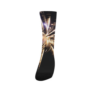 Fireworks Star Yellow Trouser Socks (For Men)