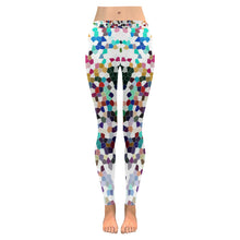 Load image into Gallery viewer, Holiday Paisley Reverse Mosaic Low Rise Leggings (Invisible Stitch) (Model L05)