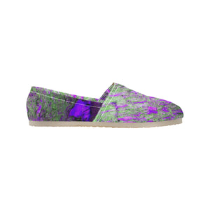 Marbled Abstract Purple Unisex Classic Canvas Slip-On (Model 1206)