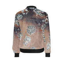 Load image into Gallery viewer, Patches of Moss Peach All Over Print Bomber Jacket for Women (Model H36)