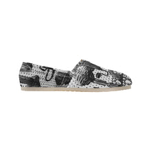 Load image into Gallery viewer, Complex Graffiti Black and White Unisex Classic Canvas Slip-On (Model 1206)